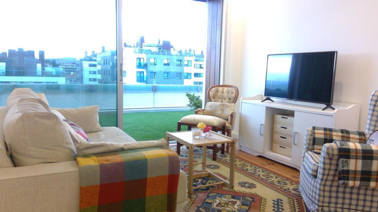 Preciosa Habitacionsuite En Atico Con Terraza II Santiago de Compostela Luaran gambar